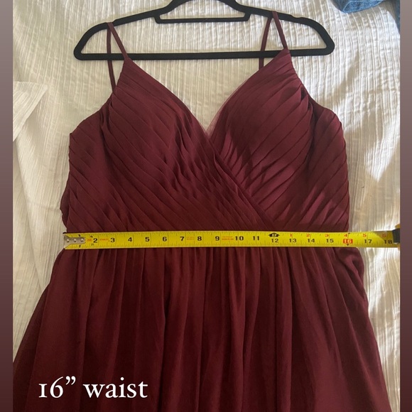 Azazie Gracie Bridesmaid Dress in Cabernet - Picture 9 of 12